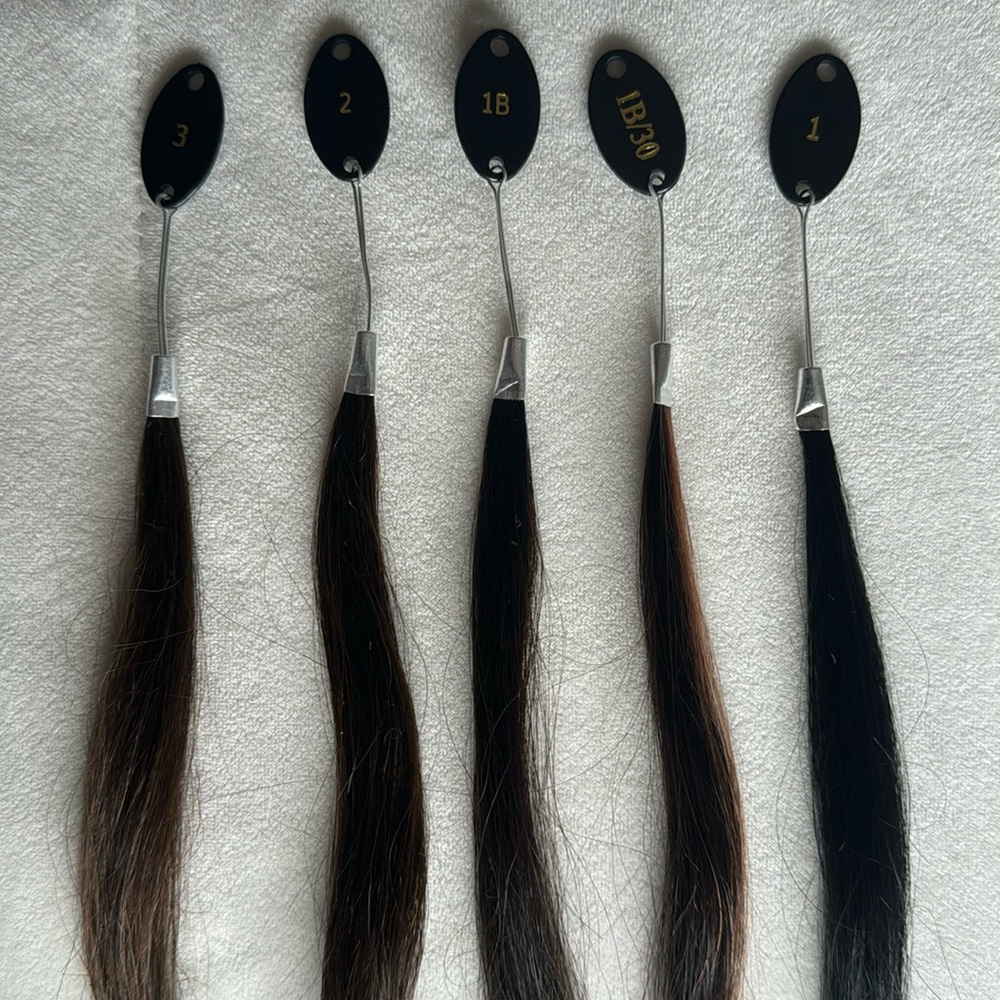 Hidden Crown hair color swatches